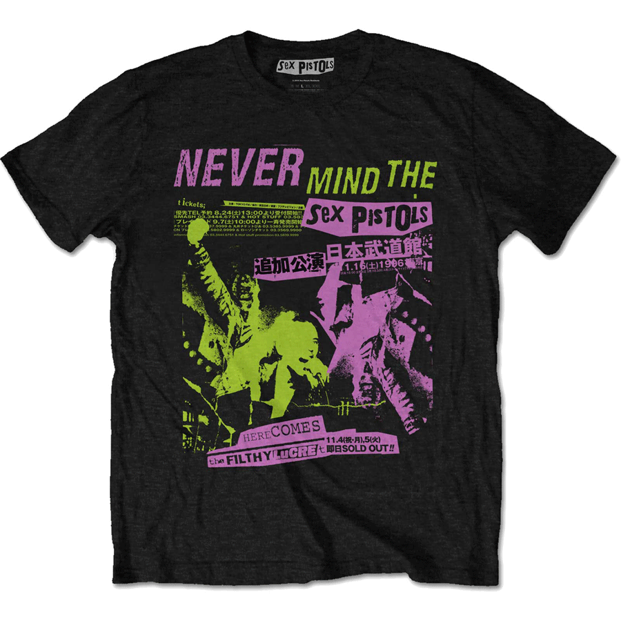 Sex Pistols - Japanese Poster Mens T-shirt – Punk Rock Shop