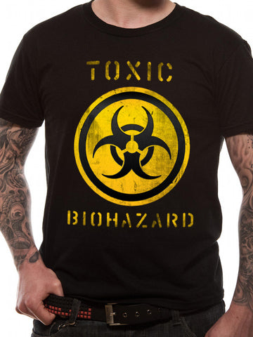 Various Punk Biohazard Symbol Mens Tshirt
