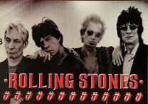 Rolling Stones Band Postcard