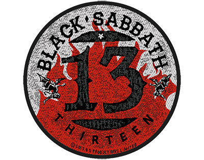 Black Sabbath Thirteen Woven Patche