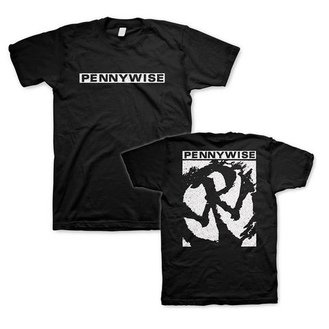 Pennywise - OG Logo backprint Black Men's T-shirt