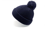 Various Clothing Navy Pom Pom Beanie  Headwear