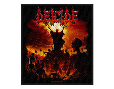 Deicide To Hell With God Woven Patche