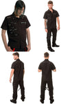 Dead Threads Short Sleeved Black cotton shirt with loops GS8809 Mens Shirt