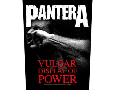 Pantera Vulgar Display Of Power Backpatche