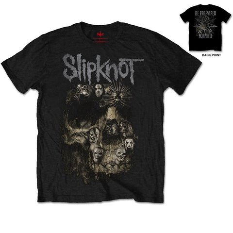 Slipknot Skull Group Mens Tshirt