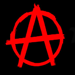 Various Punk Red Anarchy Logo Woven Patche