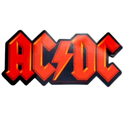 AC/DC - Red Logo Sticker – Punk Rock Shop