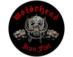 Motorhead Iron Fist Round backpatch Backpatche