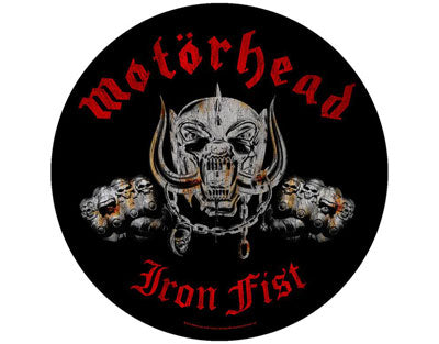 Motorhead Iron Fist Round backpatch Backpatche