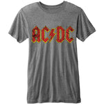 ACDC Logo Classic Burnout Mens Tshirt