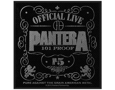 Pantera Whiskey 100 Proof Woven Patche