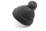 Various Clothing Grey Pom Pom Beanie  Headwear