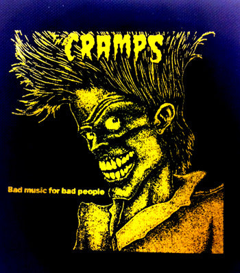 Cramps Bad Music For Bad People Printed Patche