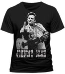 Johnny Cash Finger Salutes Mens Tshirt