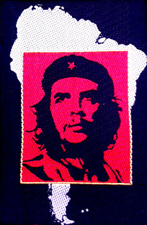 Che Guevara South America Map Woven Patche
