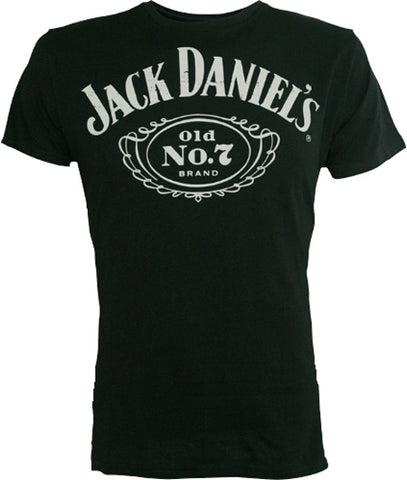 Jack Daniels Chest Logo Old No7 Mens Tshirt