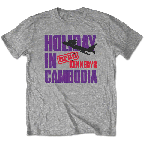 Dead Kennedys Holiday in Cambodia Grey  Mens Tshirt