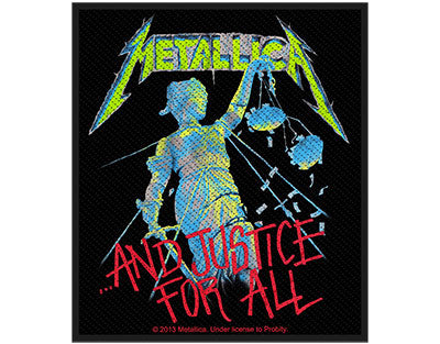 Metallica And Justice For All Woven Patche