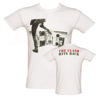 Clash  Hits Back on White T-shirt