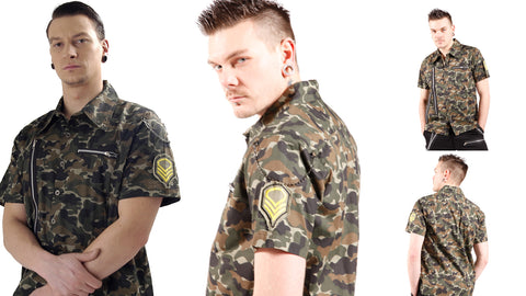 Dead Threads Camouflage Workshirt with accessories GS1214  Mens Shirt