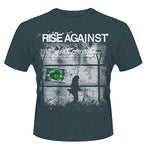 Rise Against Borders on Blue Mens Tshirt