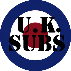 UK SUBS Target Badge