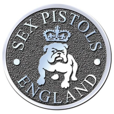 Sex Pistols Bull Dog Metal pewter Pin Badge