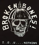 Broken Bones I O U Nothing Backpatche
