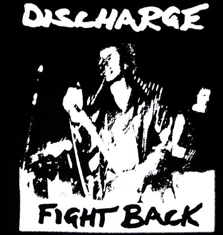 Discharge Fight Back Printed Patche