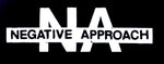 Negative Approach Logo Printed Patche