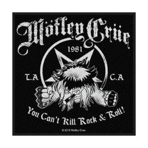 Motley Crue You Can't Kill Rock N Roll Woven Patche