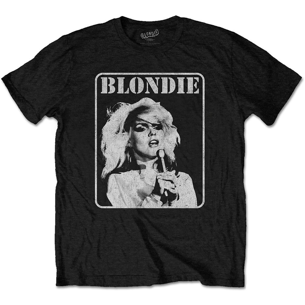 Blondie Punk Band Logo T-Shirt - 100% Cotton, Officially Licensed, Classic Fit Short Sleeve Tee - View #2