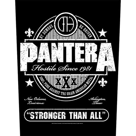 Pantera - Stronger Than All 1981 Backpatch