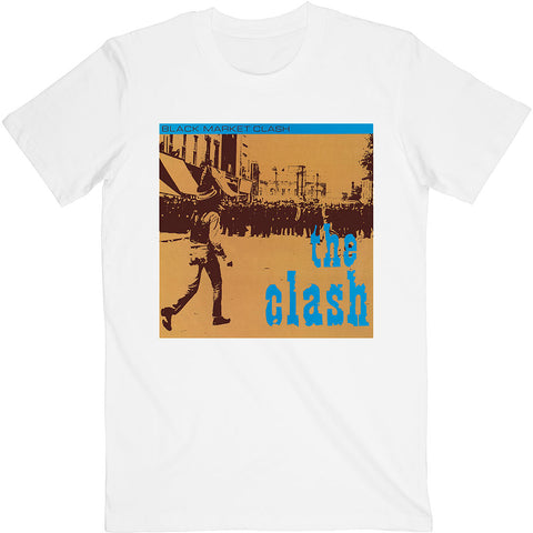 Clash - Black Market White Mens T-shirt