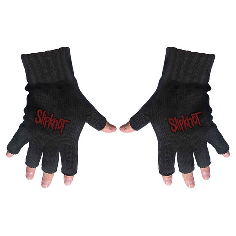 Slipknot - Logo fingerless wool gloves