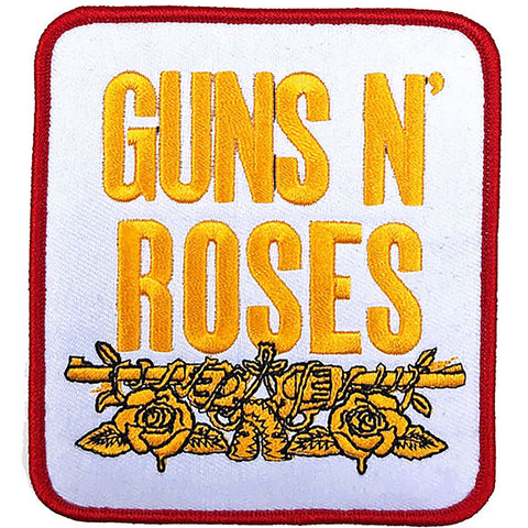 Guns 'N' Roses - Stacked White Woven Patch