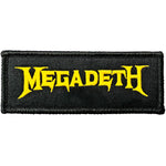 Megadeth - Yellow Logo Woven Patch