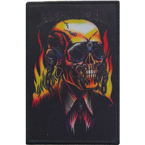 Megadeth - Flaming Vic Woven Patch