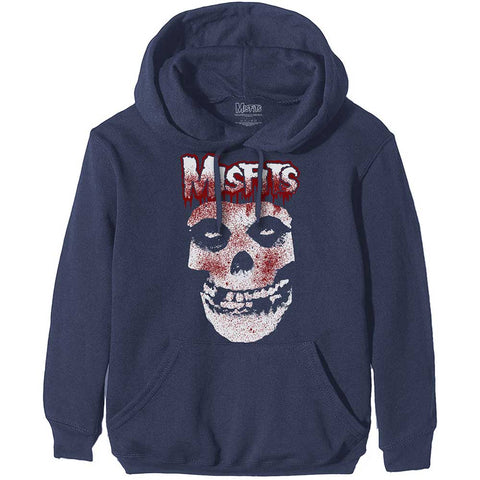 Misfits - Blood Drip Skull Navy Men's Hoodie