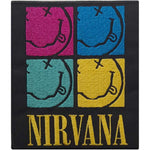 Nirvana - Smiley Squares Woven Patch