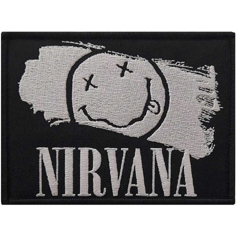 Nirvana - Smiley Paint Woven Patch