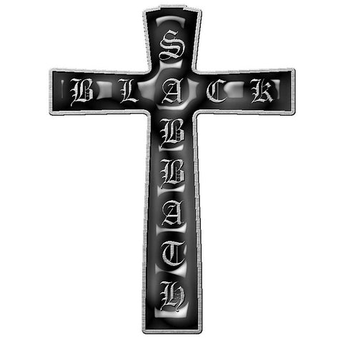 Black Sabbath - Cross Pin Badge