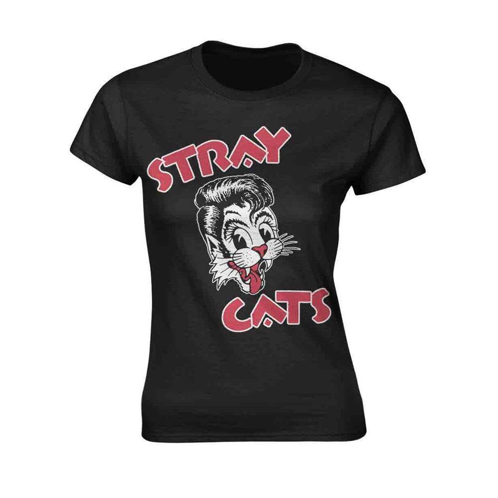 CAT LOGO Womens Tops STRAY CATS Punk Rock Shop