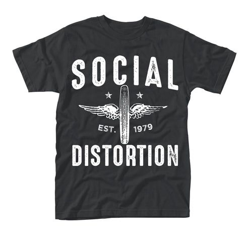 WINGED WHEEL - Mens Tshirts (SOCIAL DISTORTION)