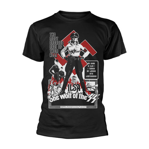 ILSA SHE WOLF OF THE S.S. (BLACK) - Mens Tshirts (ILSA: SHE WOLF OF THE SS)