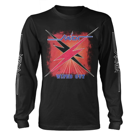 WIPED OUT - Mens Longsleeves (RAVEN)