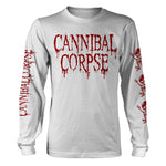 BUTCHERED AT BIRTH (WHITE) - Mens Longsleeves (CANNIBAL CORPSE)