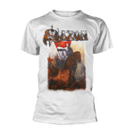 CRUSADER (WHITE) - Mens Tshirts (SAXON)