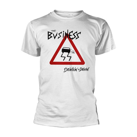 DRINKIN + DRIVIN (WHITE) - Mens Tshirts (BUSINESS, THE)